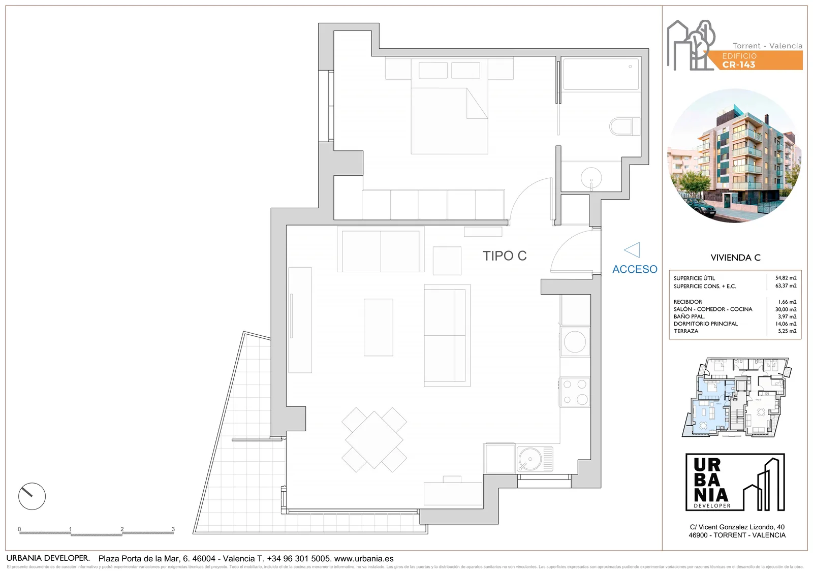 Plano de Tipo C, Edificio CR-143