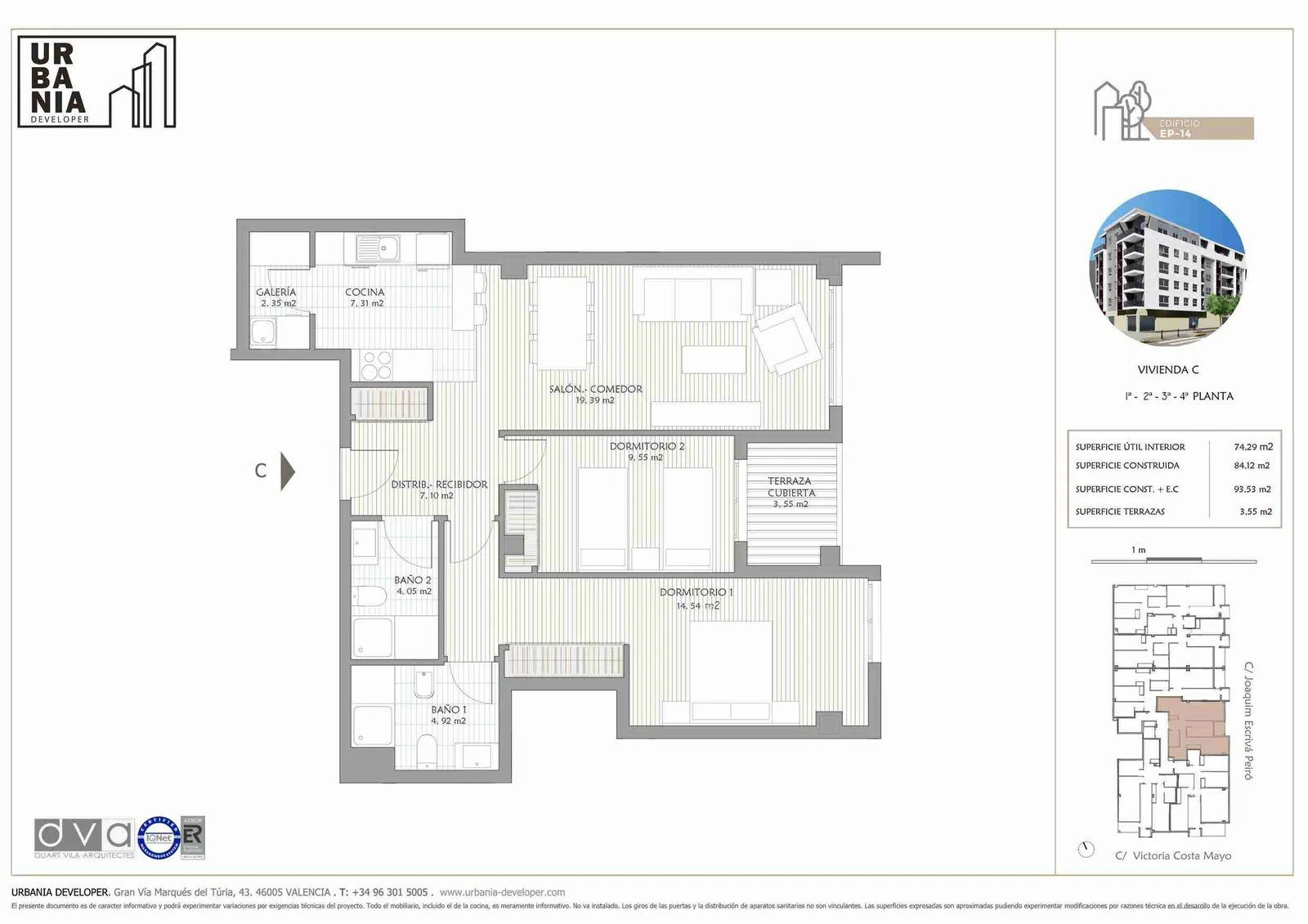 Plano de Piso C, Edificio EP-14