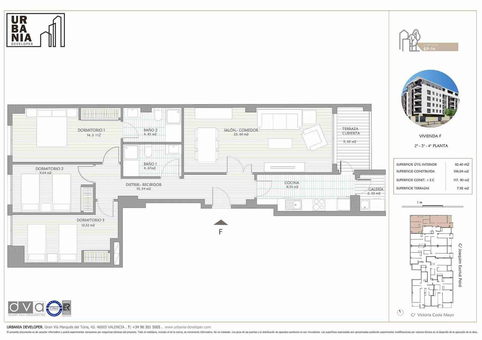 Plano de Piso F, Edificio EP-14