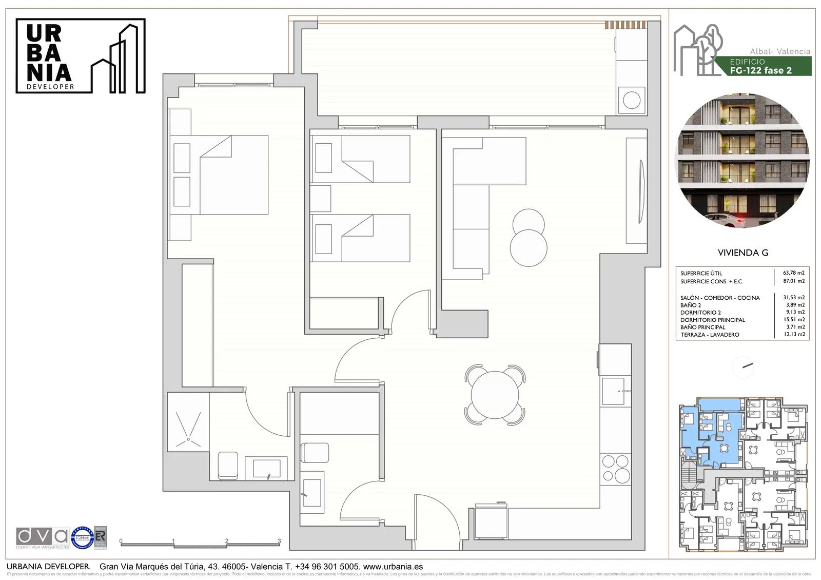 Plano de Tipo G, Edificio FG-122 Fase 2