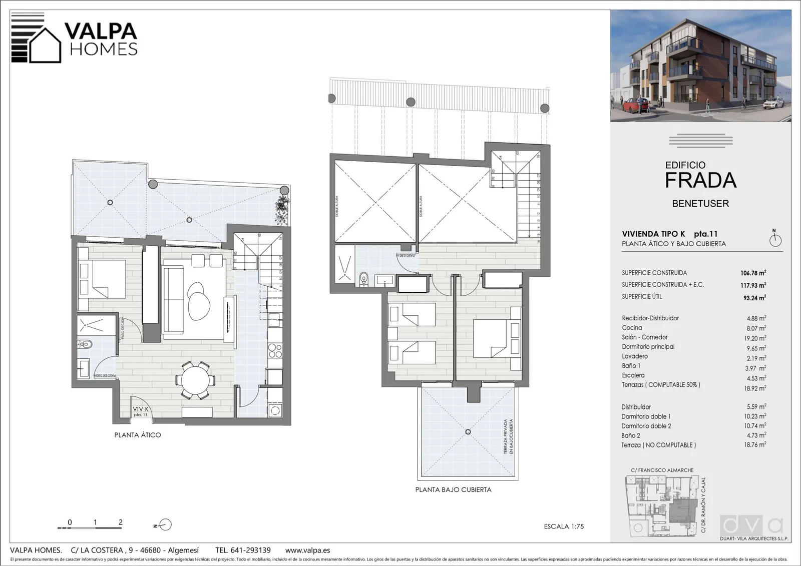 Plano de Vivienda, Edificio Frada