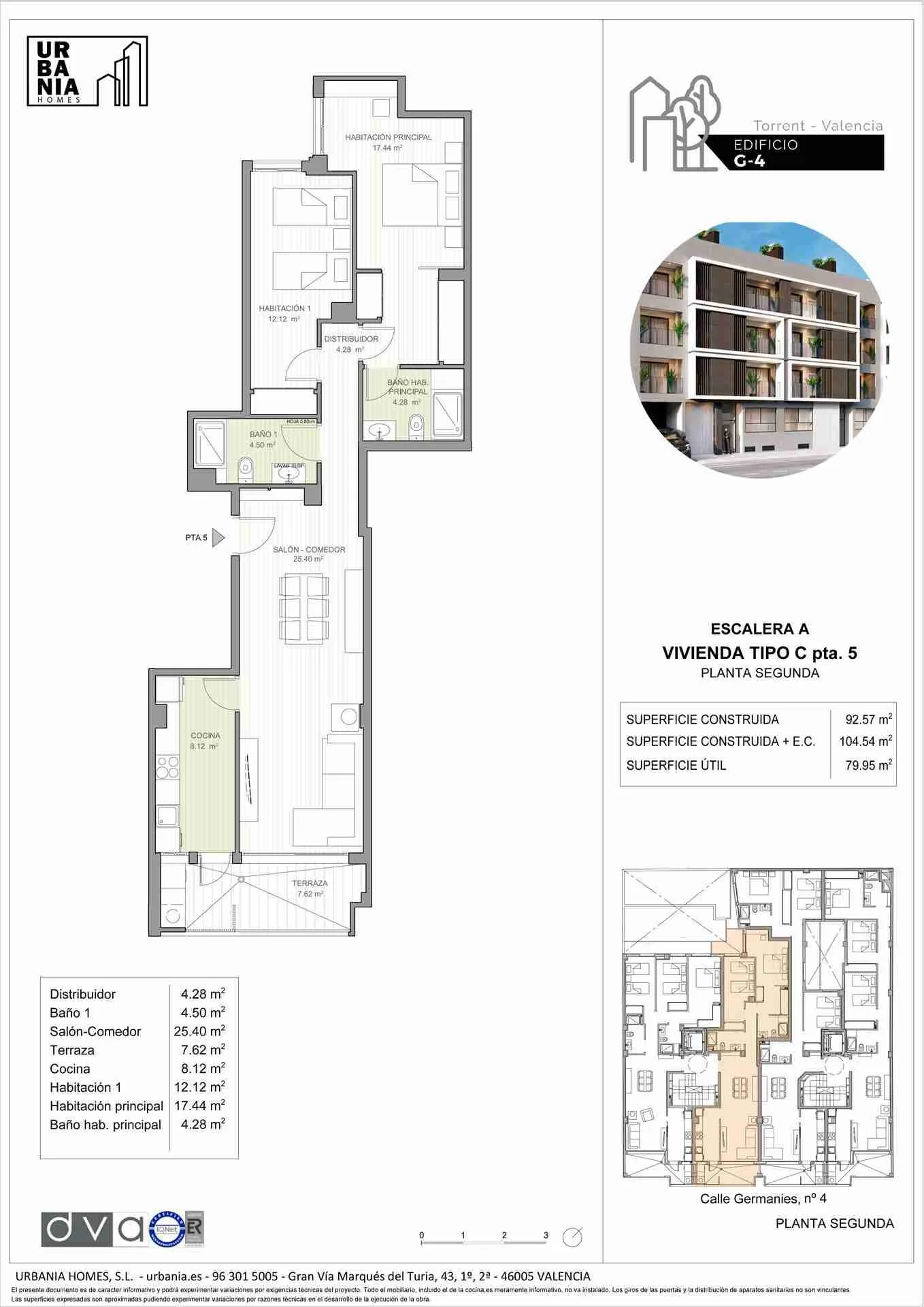 Plano de Esc. A Tipo C, Edificio G4