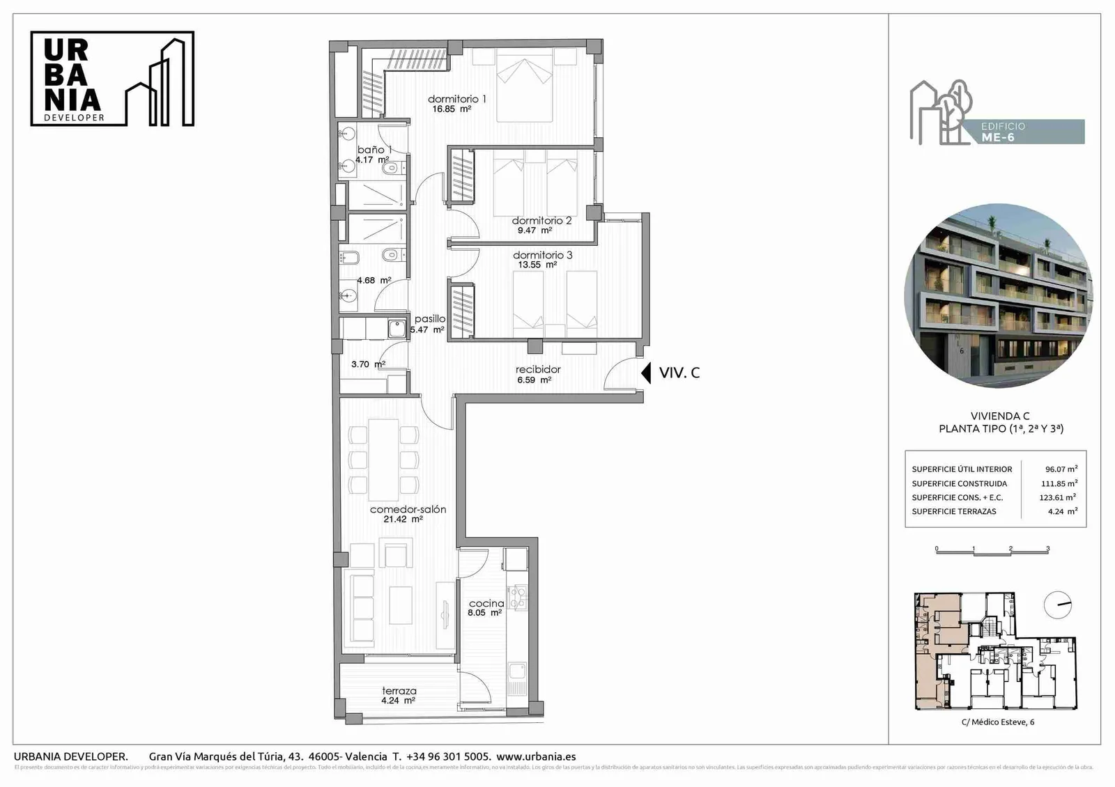 Plano de Piso C, Edificio ME-6