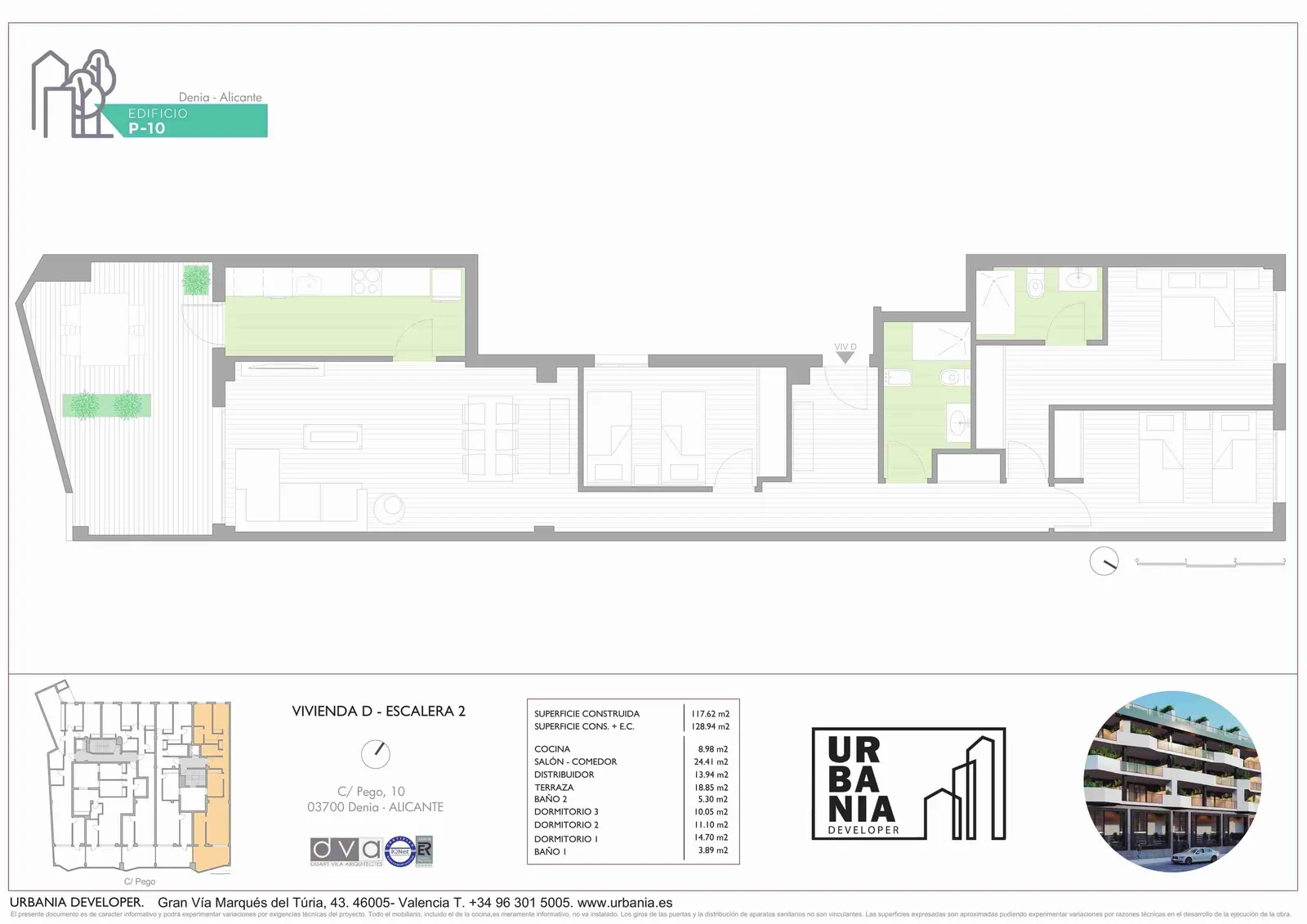 Plano de Piso D Esc. 2, Edificio P-10