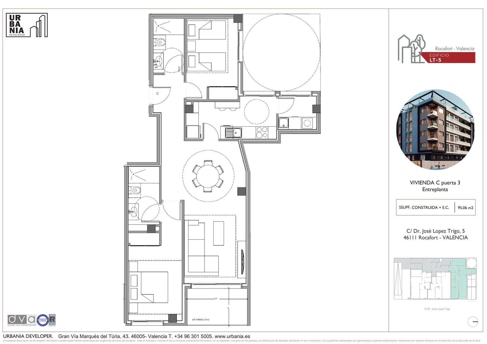 Plano de Piso C, Edificio LT-5