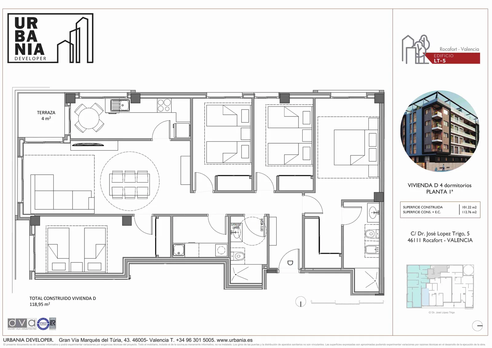 Plano de Piso D, Edificio LT-5