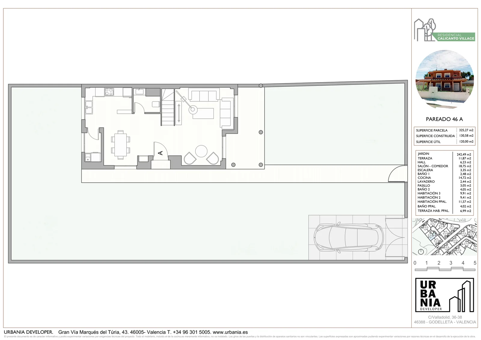Plano de Vivienda 46 B, Residencial Calicanto Village
