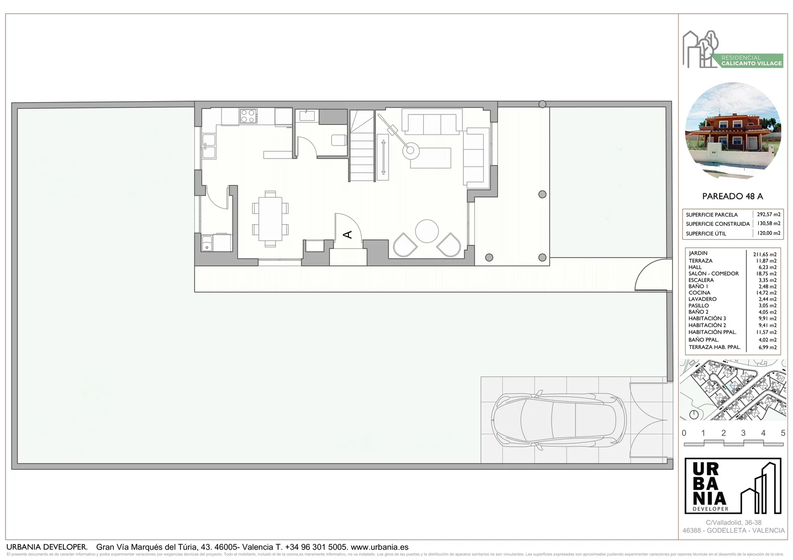 Plano de Vivienda 48 A, Residencial Calicanto Village