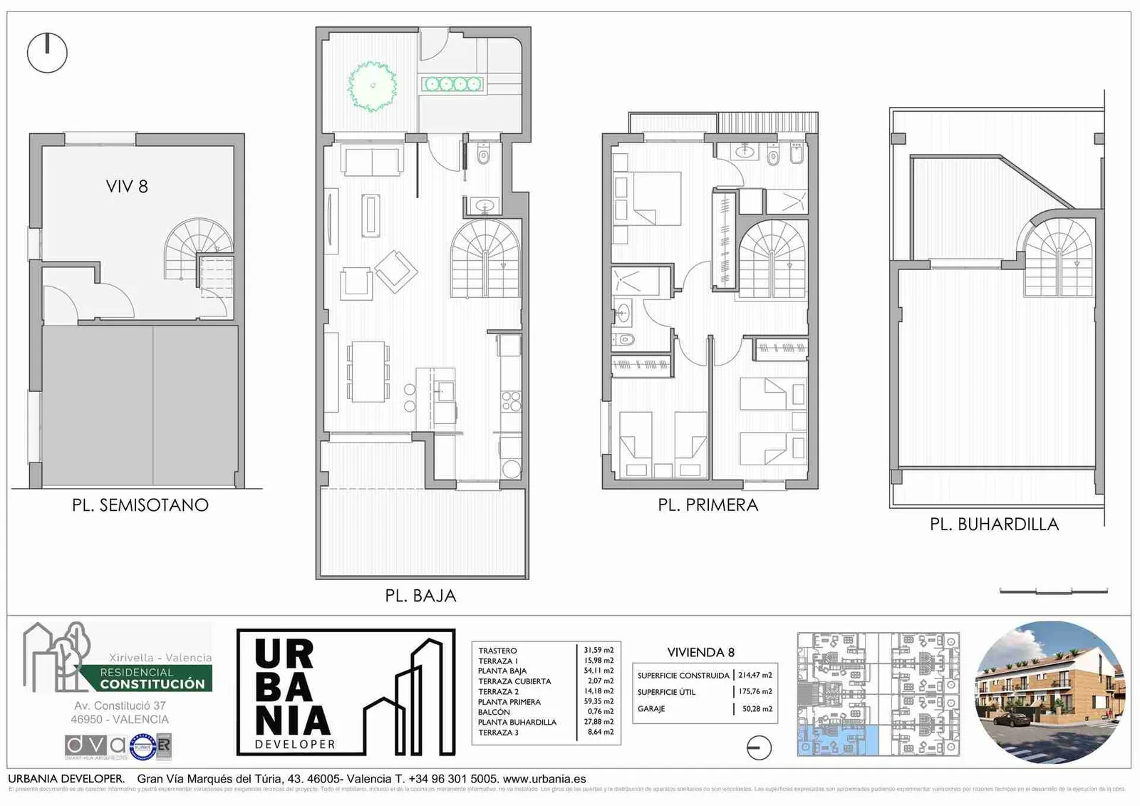 Plano de Tipo 8, Residencial Constitución